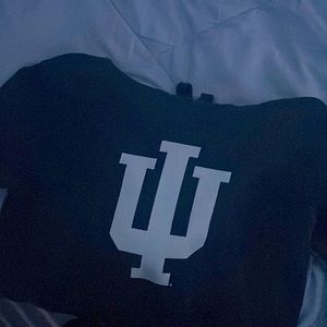 Mens Black Indiana Sweatshirt; Size S